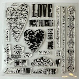 My Acrylix Soul Mates Decorative Stamps D1254 CTMH